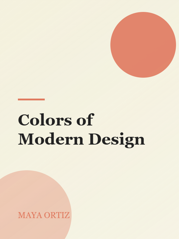 Colors of Modern Design book cover